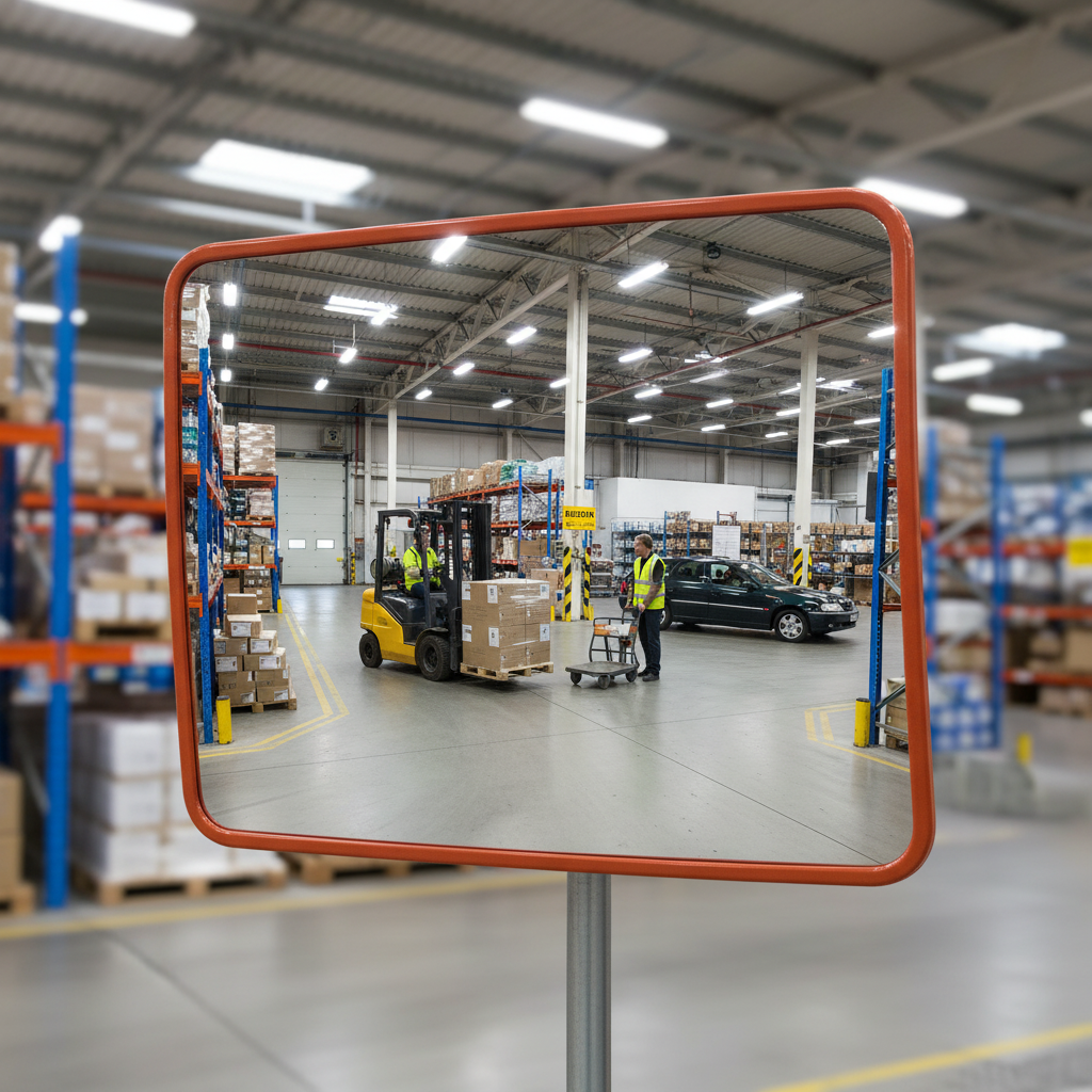 Premium Traffic Mirror with Sturdy UV-Resistant Frame and Strong Wind Resistance for Outdoor Use