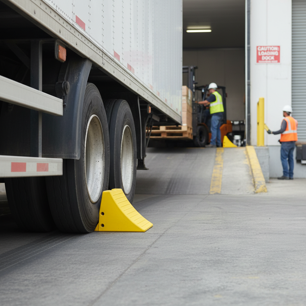 Premium Heavy Duty Wheel Chock for Industrial and Mining Use - UV Stabilised Urethane, Oil and Water Resistant