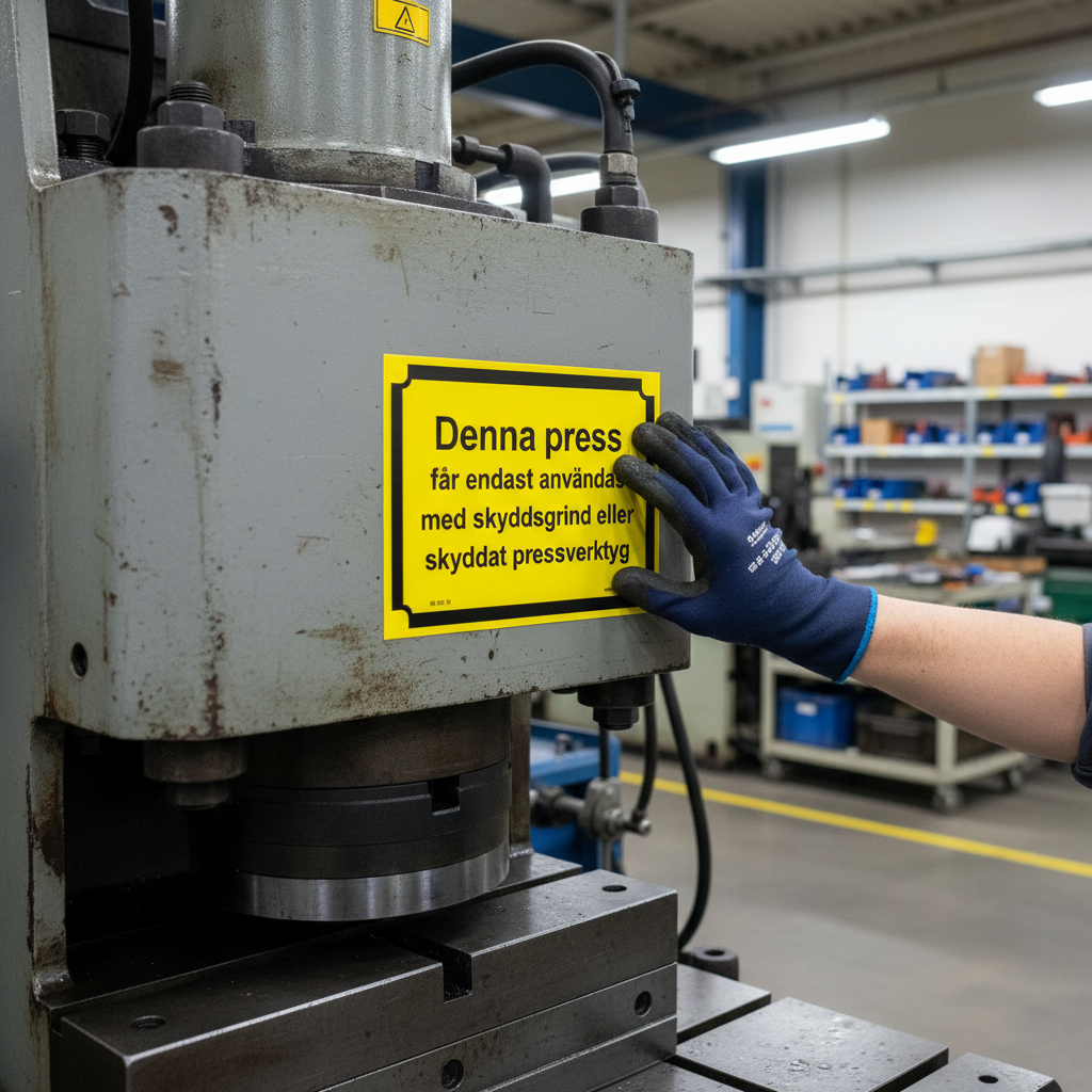 Premium Warning Sign for Clear and Professional Marking in Various Materials and Sizes for Safety and Information