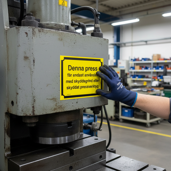 Premium Warning Sign for Clear and Professional Marking in Various Materials and Sizes for Safety and Information