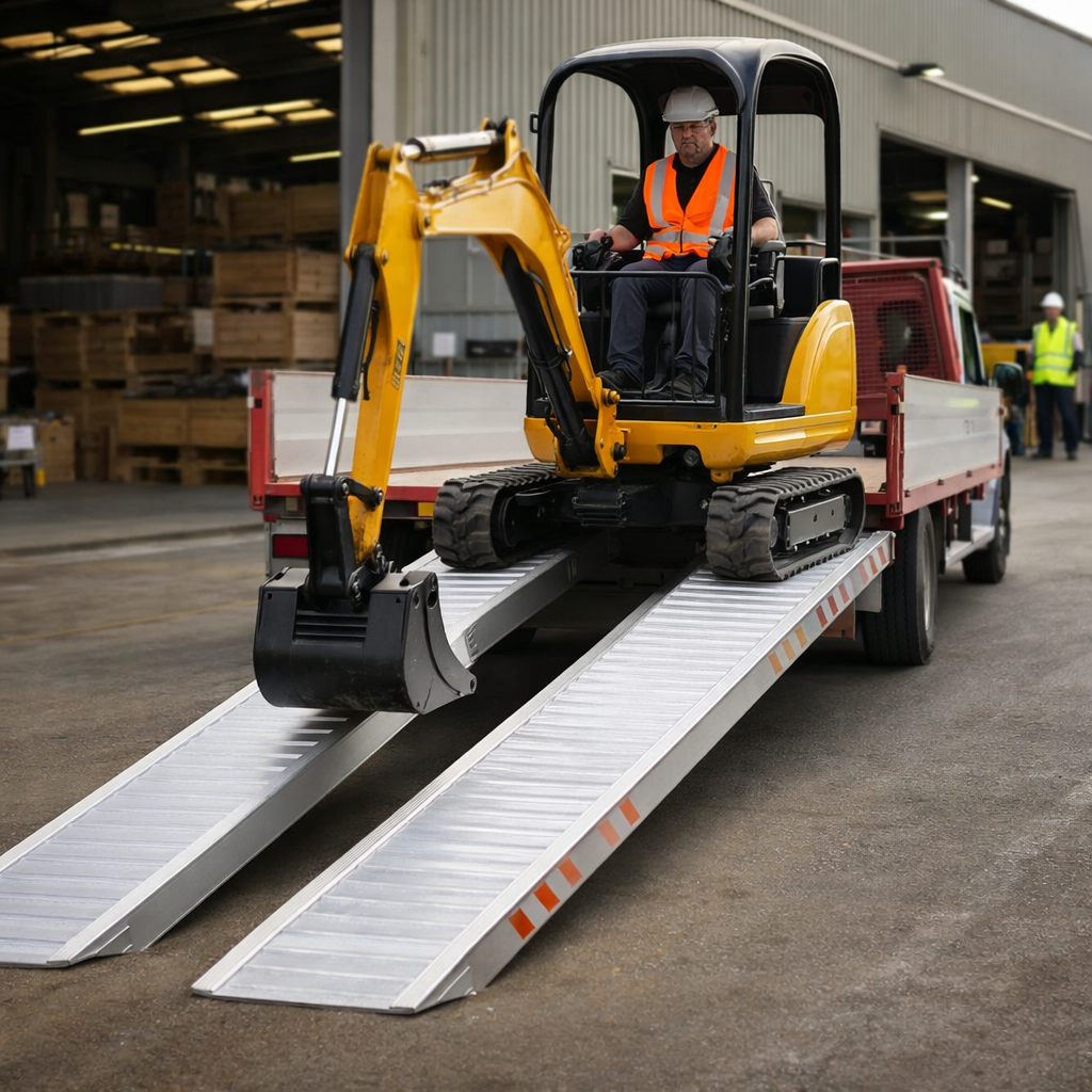 Aluminium Loading Ramps – 2500x400mm – 3800kg Capacity – Vehicle Access