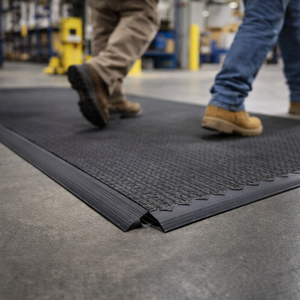 Heavy Duty Ramp – 91 cm Black – Nitrile Male Bevel – Industrial Use