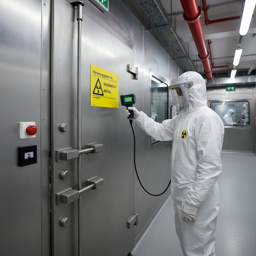 Premium Warning Sign for Radioactive Waste - Durable Materials and Easy Installation Options in Various Sizes