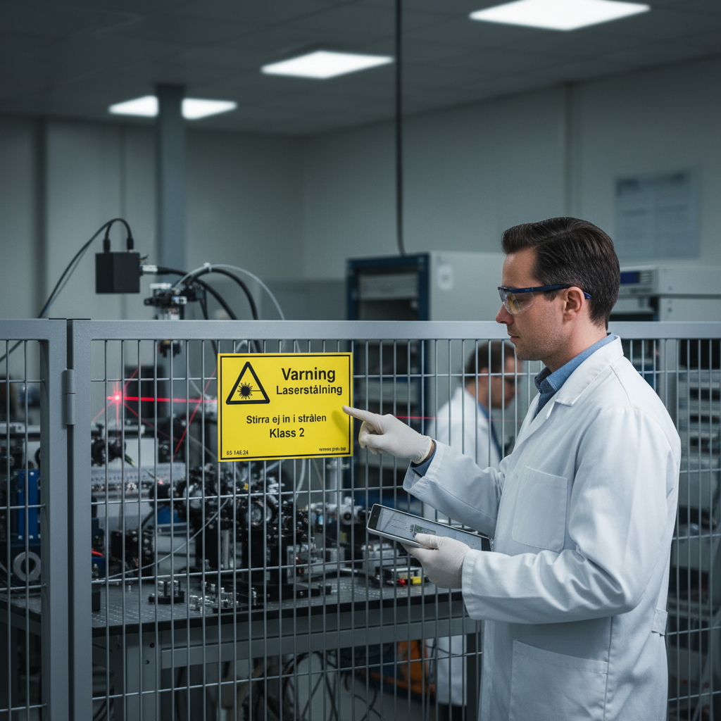 Premium Warning Sign for Laser Radiation Class 2 - Durable PVC, Self-Adhesive, Magnetic & Aluminum Options Available