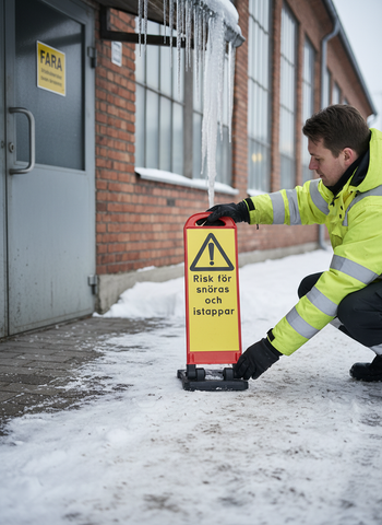 Premium Foldable Snow Marker Screen with Rubber Base for Increased Stability and Visibility 3.5kg