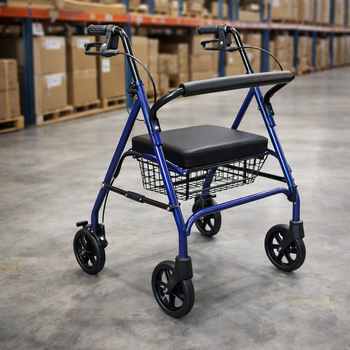 Rollator – Heavy Duty – Adjustable Handle & High Capacity – Mobility Aid