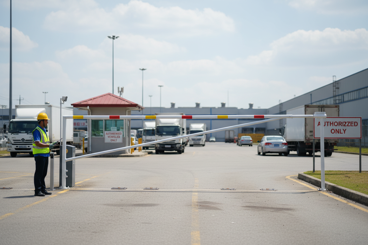Premium Heavy-Duty Manual Barrier Gate 3.5–5.5 m with Adjustable Width and Anti-Lift Protection
