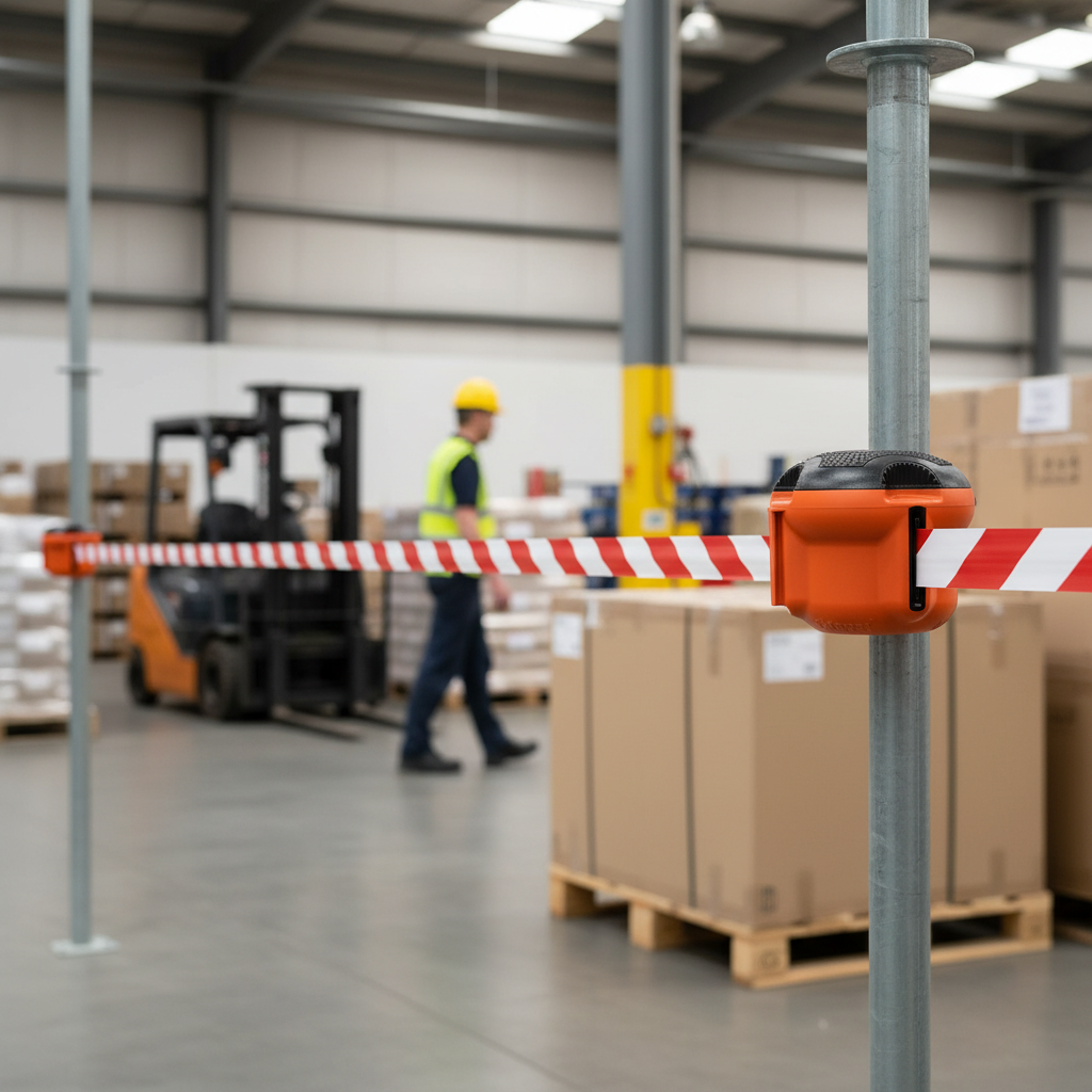 Premium Retractable Barrier with Accessories for Versatile Use on Smooth Surfaces and Poles | Barriers Co