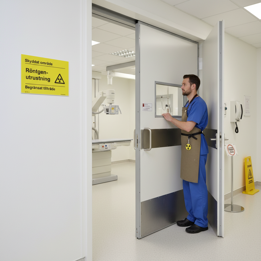 Premium Safety Sign for X-Ray Equipment - Durable Materials and Multiple Mounting Options