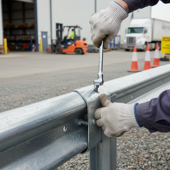 Premium Galvanised Steel Fishtail Barrier End Cap for Enhanced Safety in Parking and Transport Areas