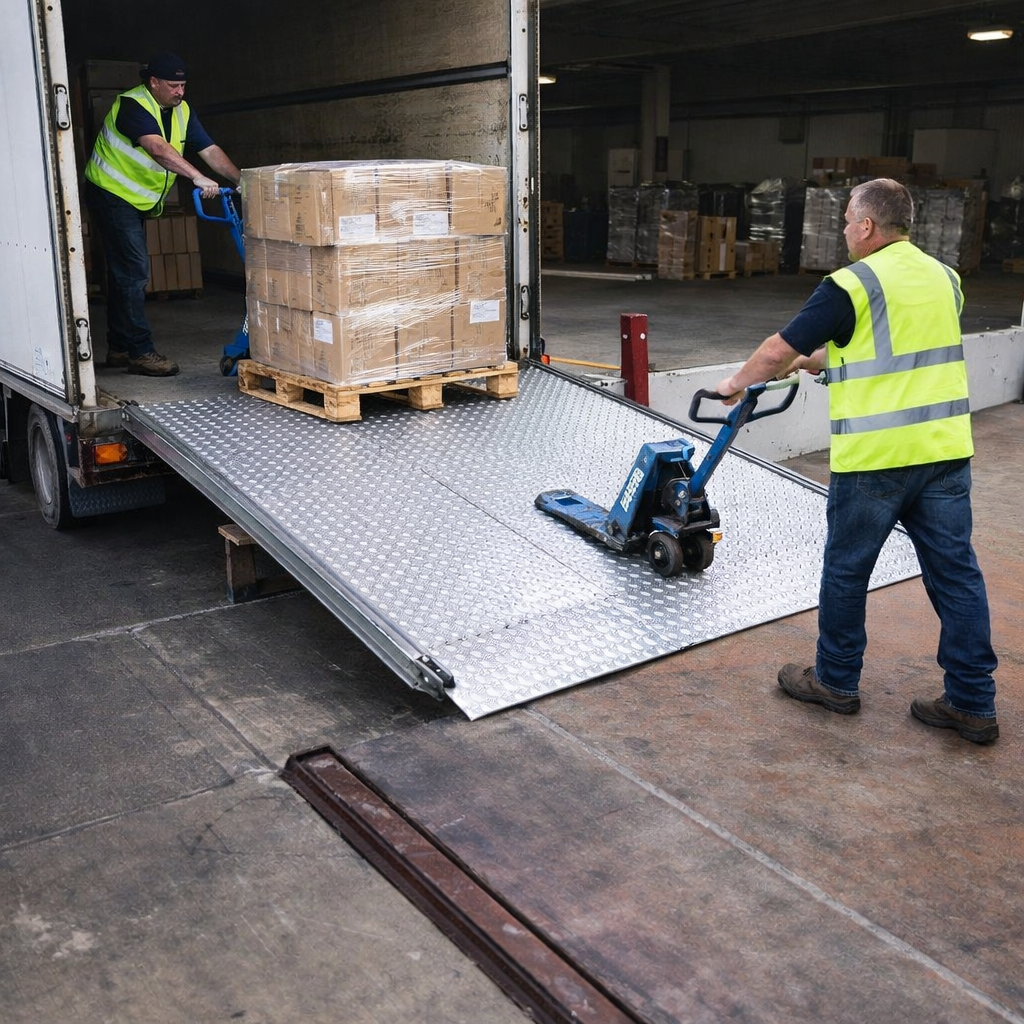 Removable Loading Bridge – 1800mm x 1250mm – 1250kg Capacity – Pallet Truck Access