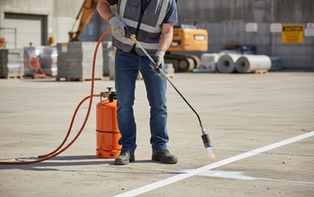 Professional Heavy Duty Propane Torch for Thermoplastic Activation with Ergonomic Handle and High Thermal Output