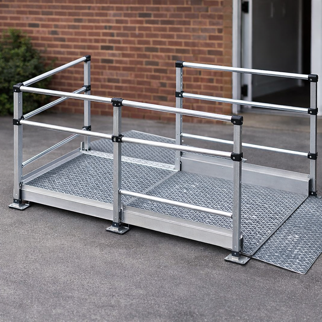 Modular Wheelchair Ramp Kit – 1080mm x 1500mm – Steel – Indoor/Outdoor Use