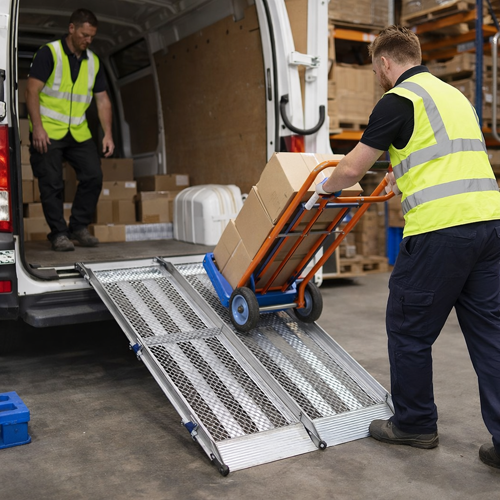 Folding Vehicle Ramp – 820mm Wide – 400kg Capacity – Commercial Use