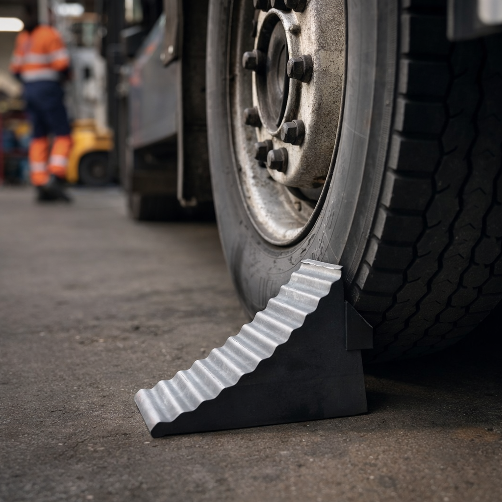 Wheel Chock – 26 x 16 x 19cm – Anti-Slip Rubber – Vehicle Safety