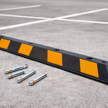 Wheel Stop Kit – 1650mm – High Visibility & Fixings – Vehicle Parking