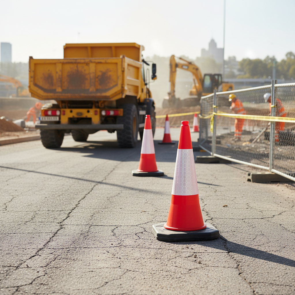 Premium Heavy Duty 750mm Road Legal Traffic Cone for Safety and Visibility - High-Quality Professional Grade for Industrial a
