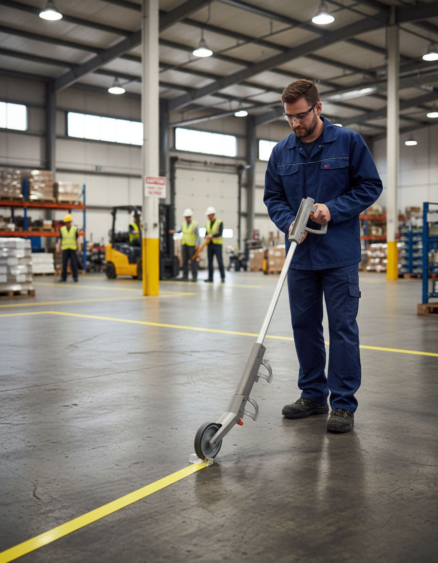 Premium Spray Handle with Wheels for Enhanced Control in Marking Applications - High-Quality Professional Grade for Industrial and Commercial Appli...