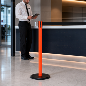 RollerSafety 250 Belt Barrier System 3.4m x 50mm for Commercial Use