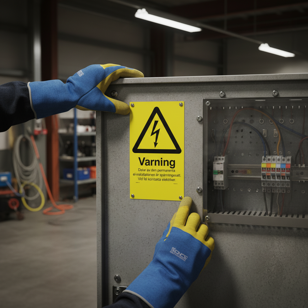 Premium Warning Sign for Electrical Installation - Durable Materials, Multiple Sizes, and Easy Mounting Options