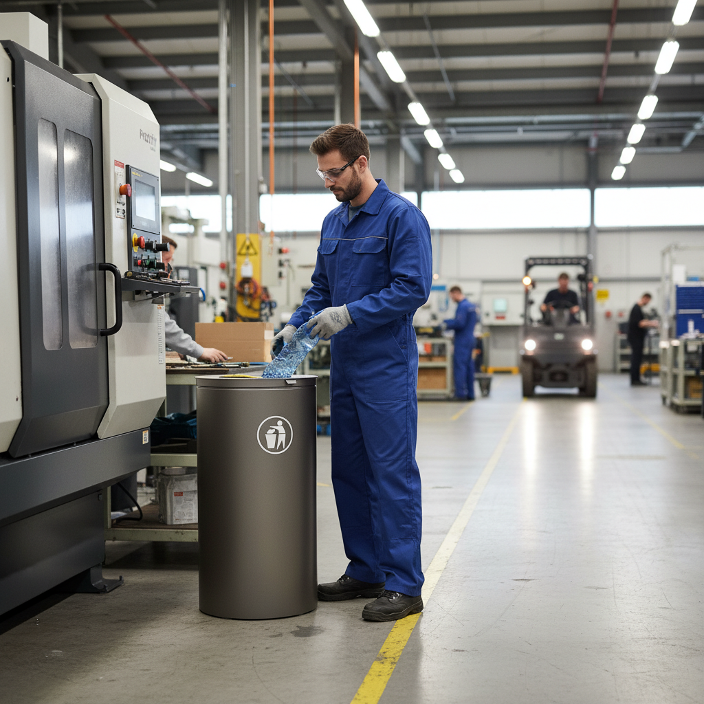 Professional Dual-Compartment Recycling Bin 2 x 60L for Efficient Waste Management and Sorting - side view | Barriers Co