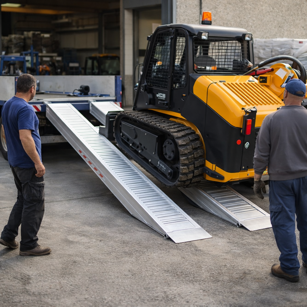 Aluminium Loading Ramps – 3000x550mm – 19000kg Capacity – Industrial Use