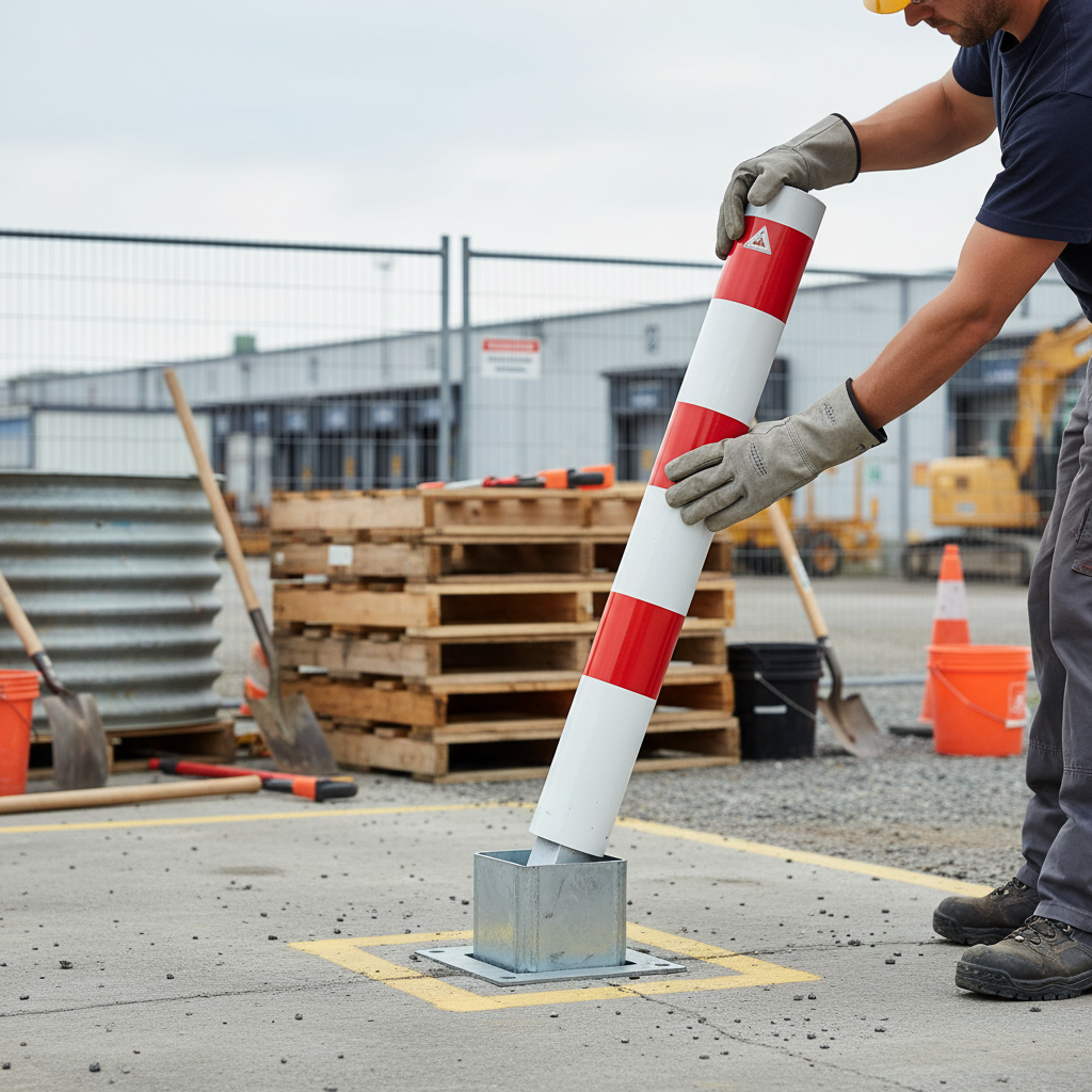 Premium Removable Bollards in Galvanized Steel for Vehicle Access Control with Various Locking Options and Ground Stability Features