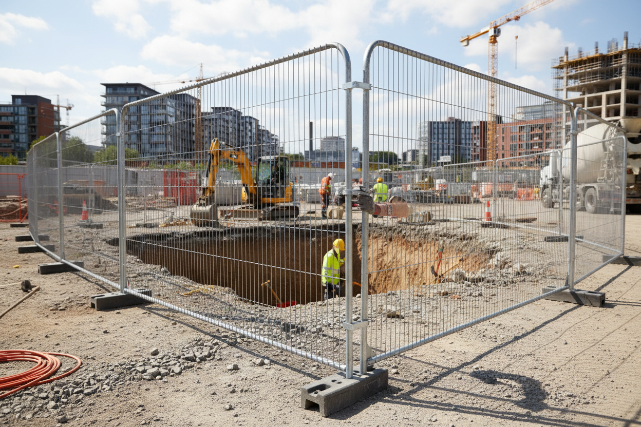 Premium Heavy Duty Construction Fence Panel 3.5m with Enhanced Stability and Rounded Corners for Secure Site Protection