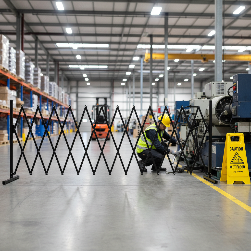 Premium Expanding Barrier 270 cm - Compact, Lightweight, and Durable for Effective Crowd Management