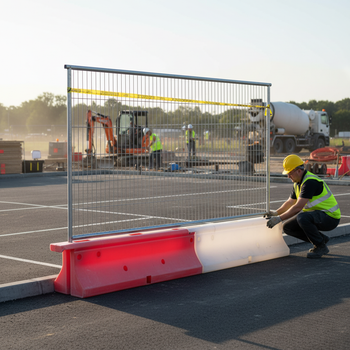 Heavy Duty Full Height Mesh Barrier - Crash Tested Road Barrier for Safety and Security