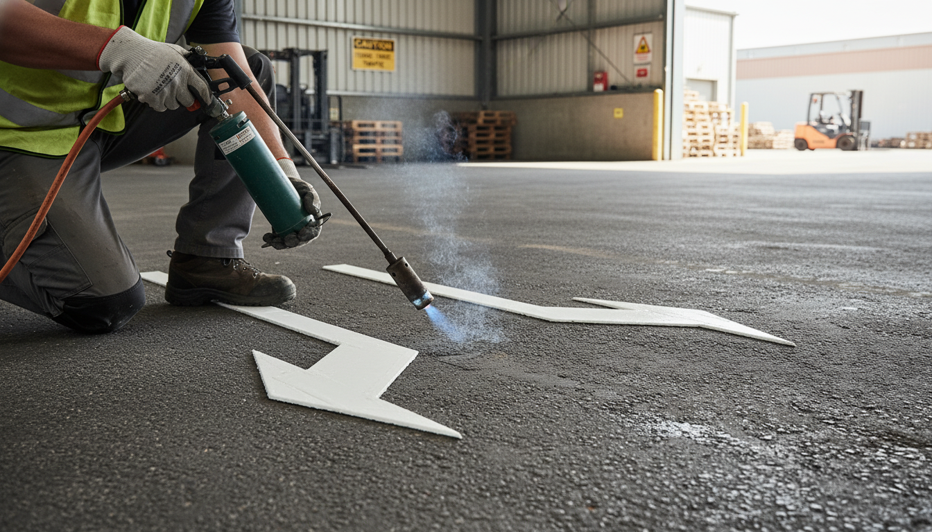 Premium Thermoplastic Road and Facility Symbols for Clear Marking, Fast Installation, and Long-Term Durability