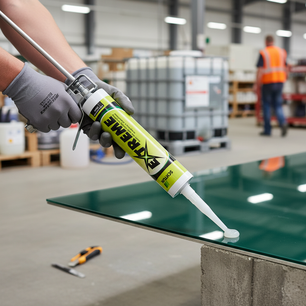 Premium Clear Adhesive and Sealant 290ml Tube for GRP Anti-Slip Strips and Stair Nosings - side view | Barriers Co