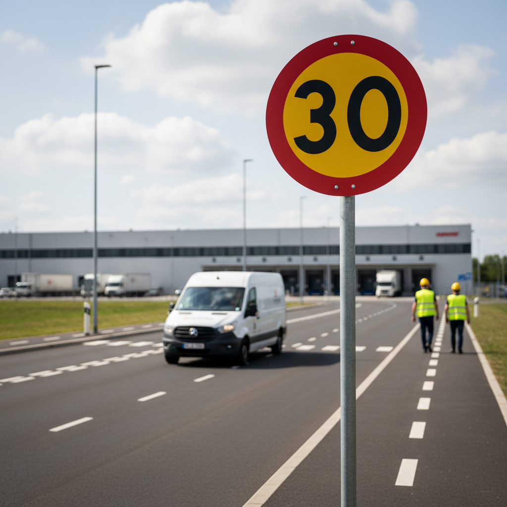 Premium Prohibition Sign for Maximum Speed 30 km/h, Ø 600 mm - Durable and Highly Visible