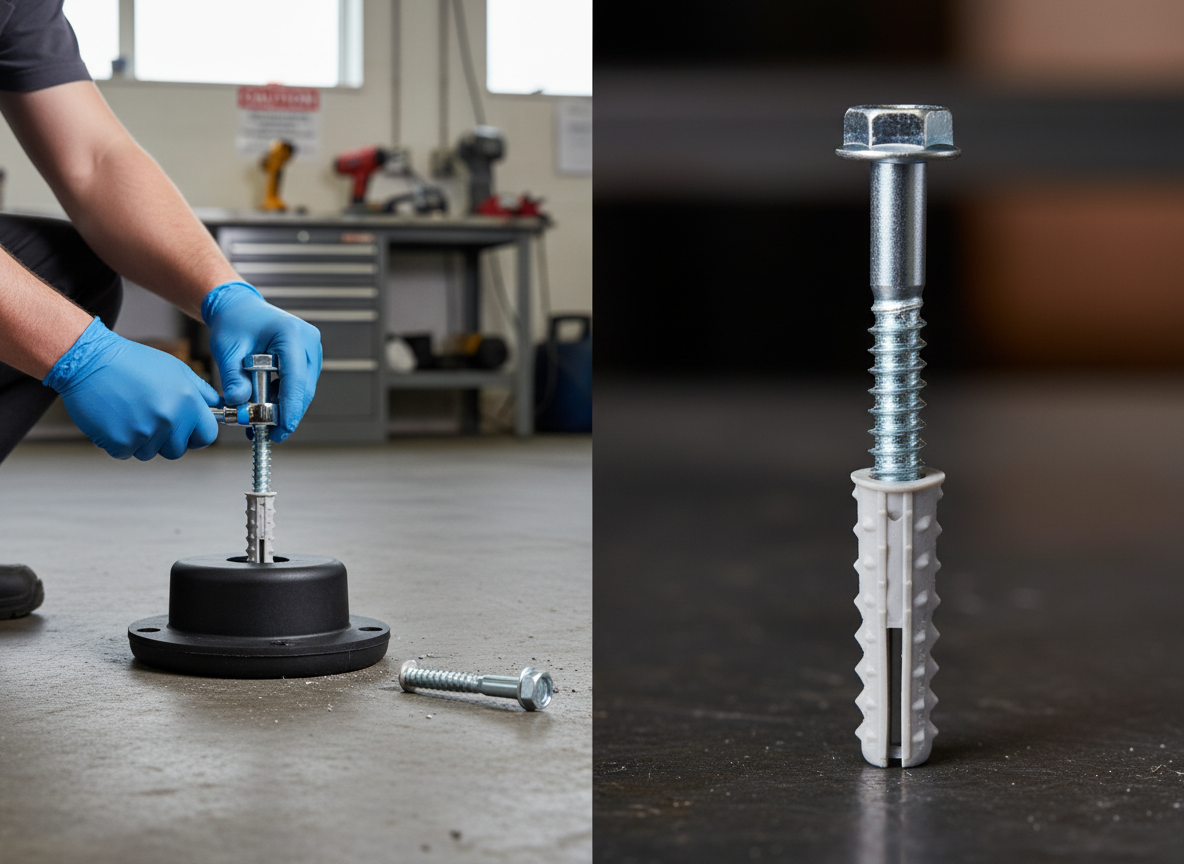 Premium Screw Kit for Heavy Duty Bollards - Pack of 3 with 80mm Diameter - High-Quality Professional Grade for Industrial and Commercial Applications