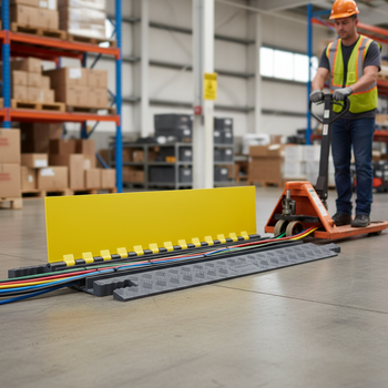 Premium Heavy Duty 5 Channel Cable Ramp with Ergonomic Design and High Load Capacity for Safe Cable Management