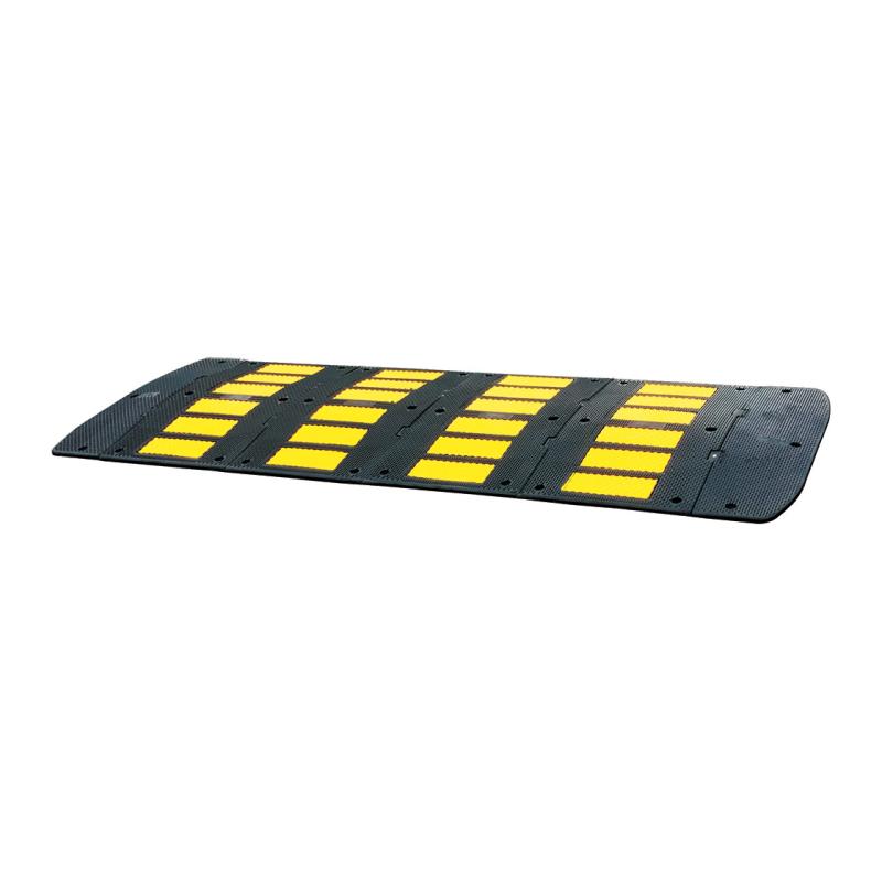 Ensure Safe Traffic Speeds with Our Extra-Wide Rubber Speed Bump - 900 mm Depth
