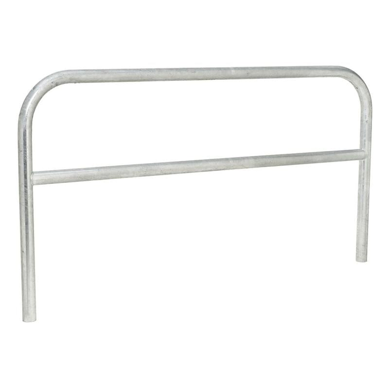 Galvanised Steel Hoop Barrier with Cross Bar - Ø 60mm, 1000mm Height