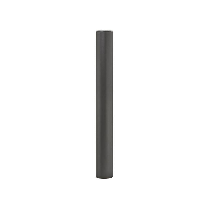 Decorative Steel Bollard with Brushed Stainless Steel Top Cap Ø114mm