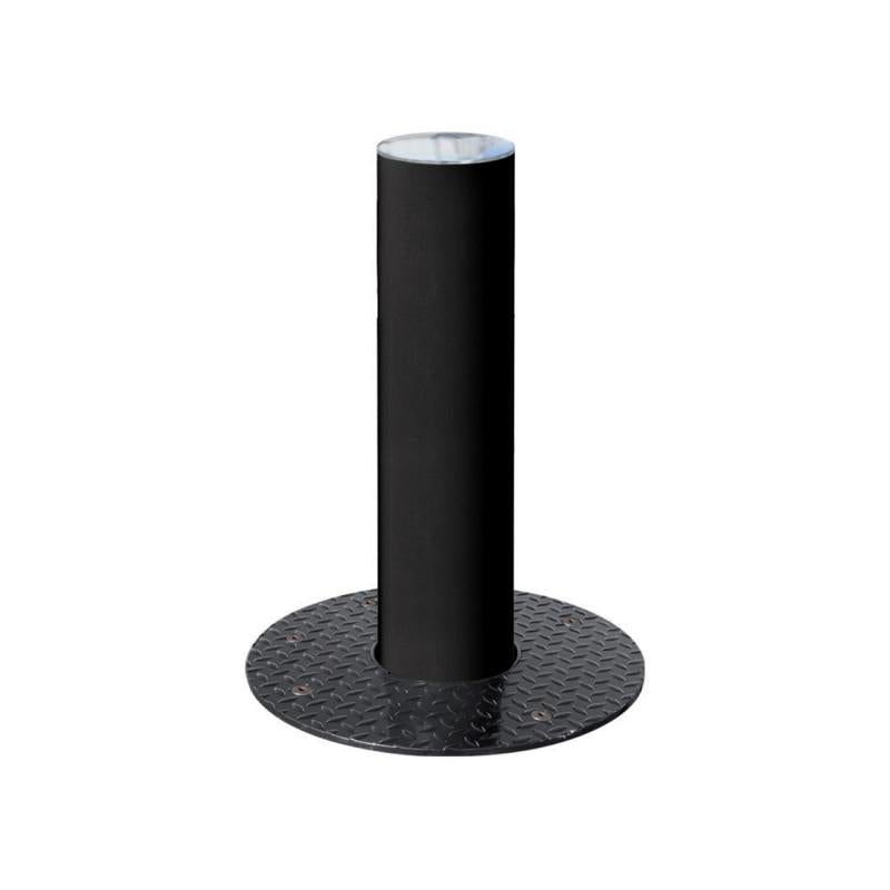 Retractable Steel Bollard with Brushed Stainless Steel Top