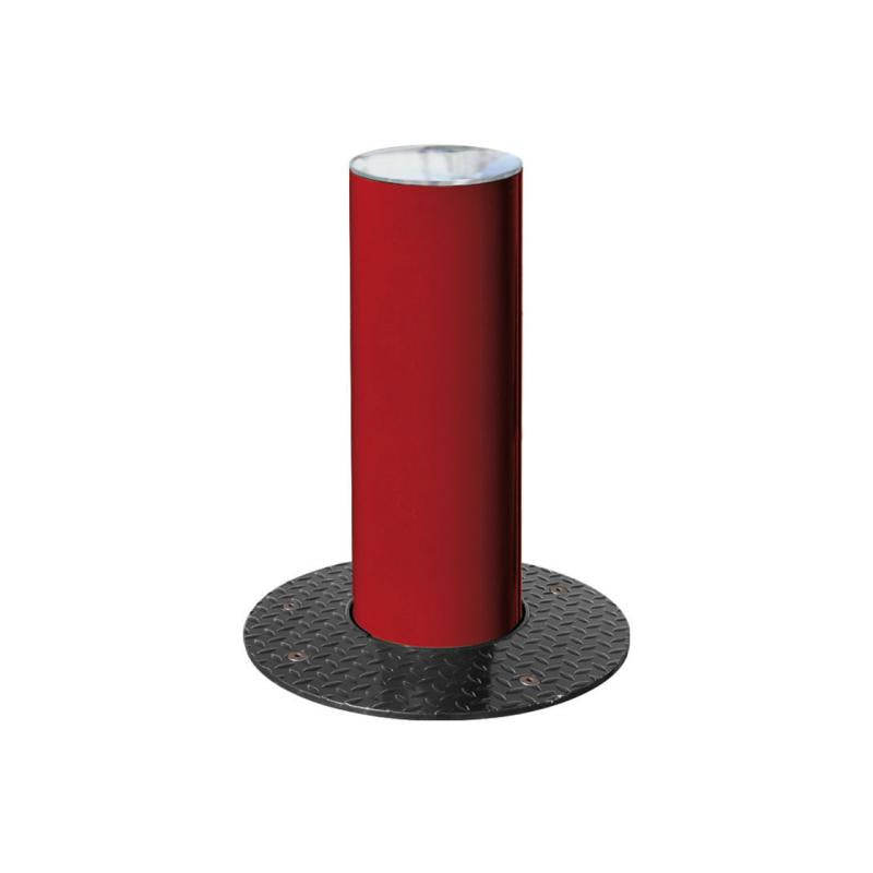 Retractable Steel Bollard with Brushed Stainless Steel Top