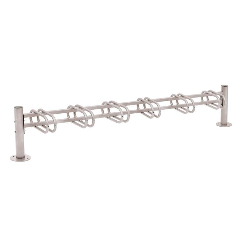 Province Bicycle Racks with Brushed Stainless Steel Top Cap