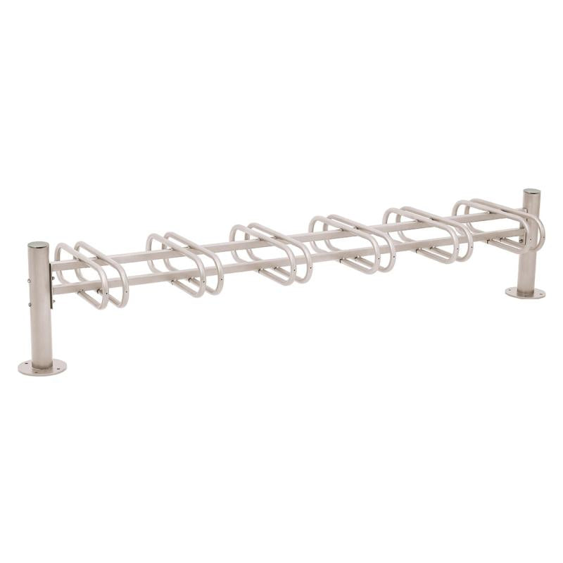 Province Bicycle Racks with Brushed Stainless Steel Top Cap