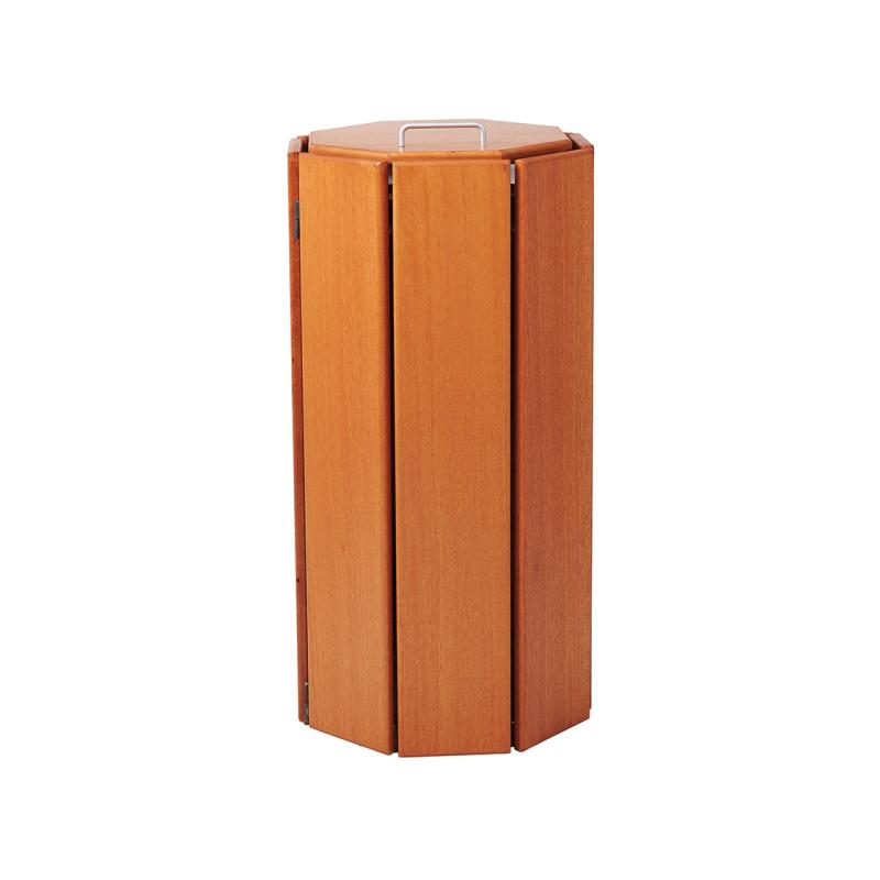 Seville Wooden Litter Bins - Octagonal - 100 Litres Enhancing Urban Spaces with Elegance and Functionality