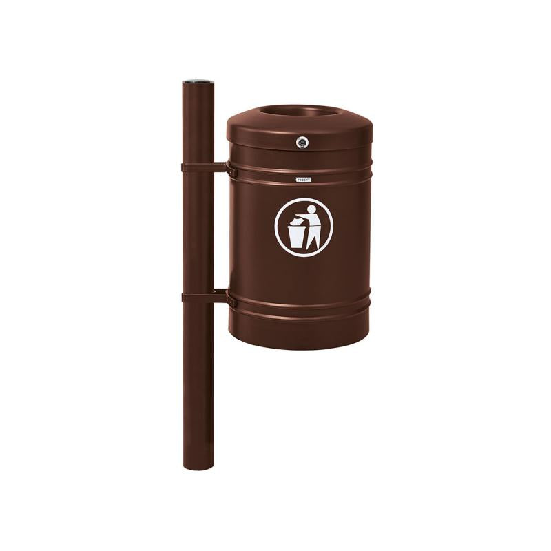 Standard Steel Litter Bin – Brushed Stainless Steel - 40 Litres Combining Style and Functionality