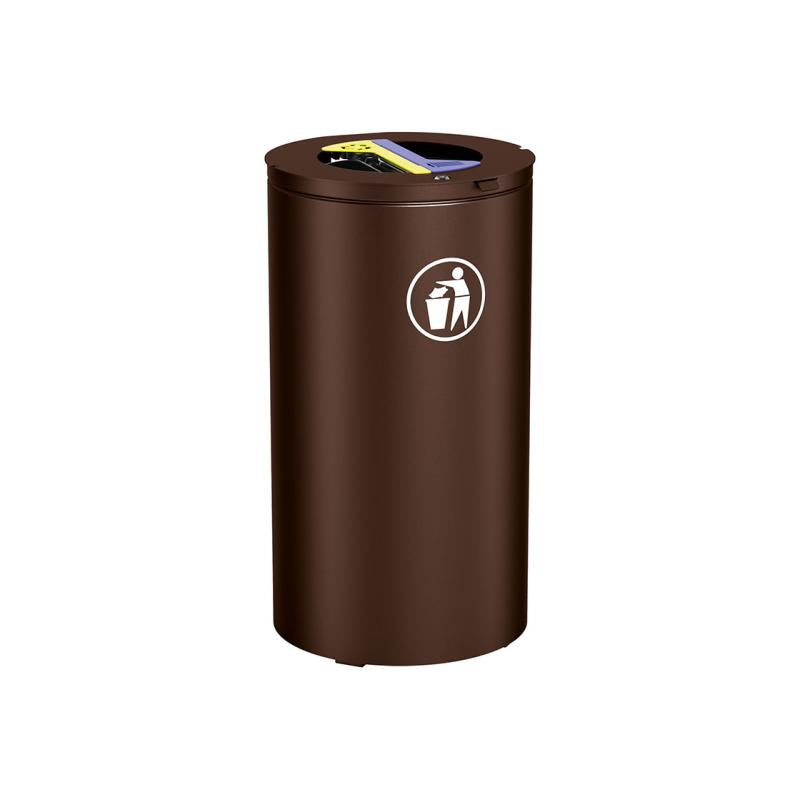Olbia Dual-Compartment Recycling Point Bin Sustainable Waste Management Solution for Public and Commercial Spaces