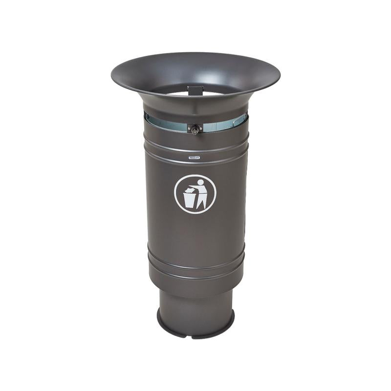 Cergy steel litter bin - 60 litres Enhancing Urban Spaces with Durability and Style