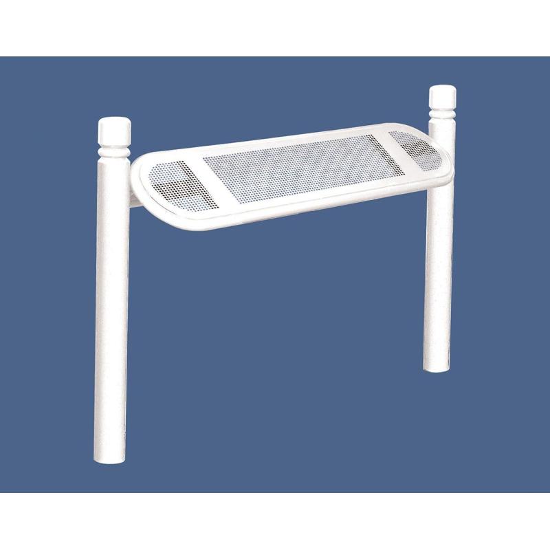 Estoril Steel Perch Seat – City Curved Design and Robust Construction with Decorative Top Cap Options