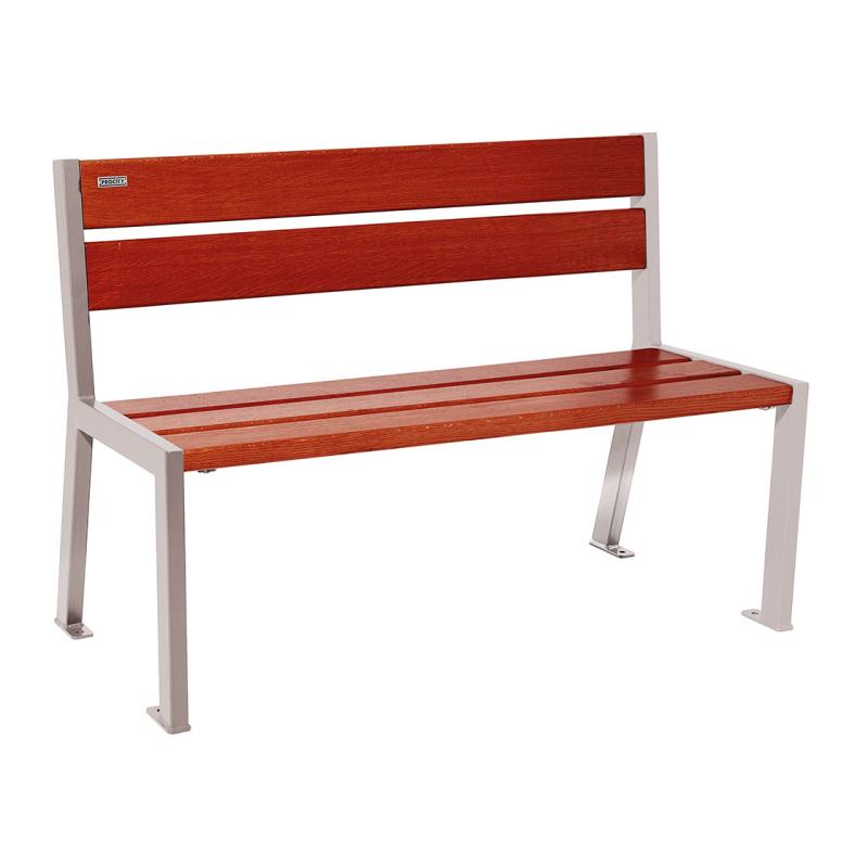 Silaos® Bench 5 Slats (Mahogany Stained PEFC Certified French Oak)