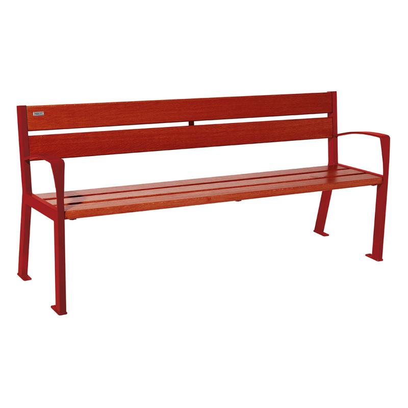 Silaos® Bench 5 Slats (Mahogany Stained PEFC Certified French Oak)