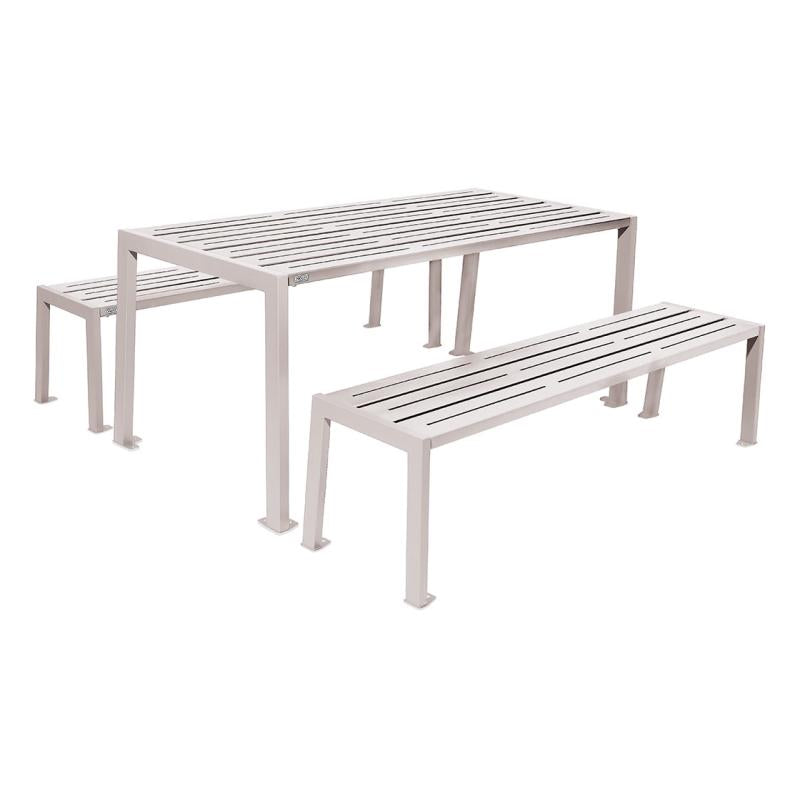 Silaos® Steel Picnic Table Modern Design for Durable Outdoor Furnishing